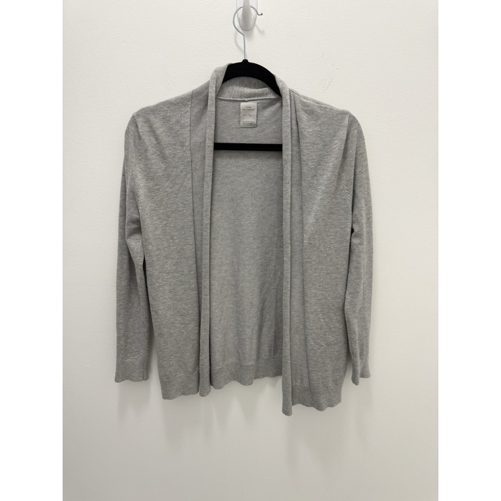 Zara Knitwear‎ Gray Open Front Cardigan Girls 13/14 164cm Lightweight Sweater